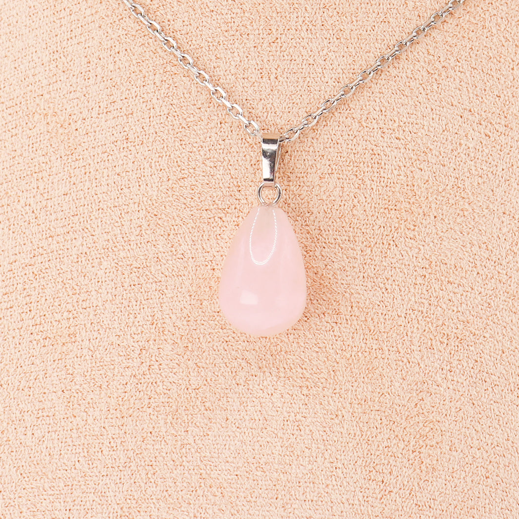 Rose Quartz Drop Pendant