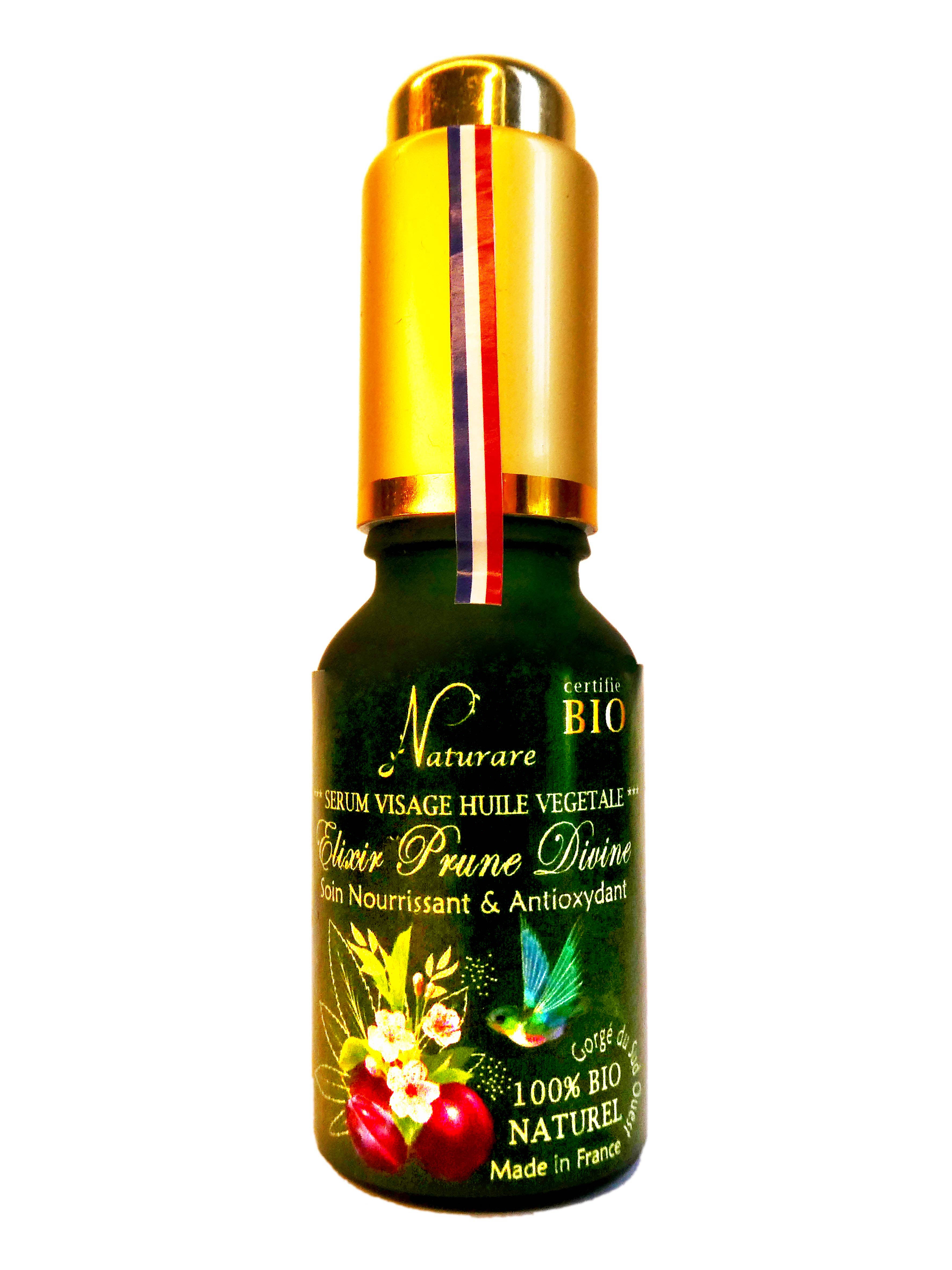 ORGANIC DIVINE PLUM ELIXIR - Vegetable Oil Serum, Food Supplement