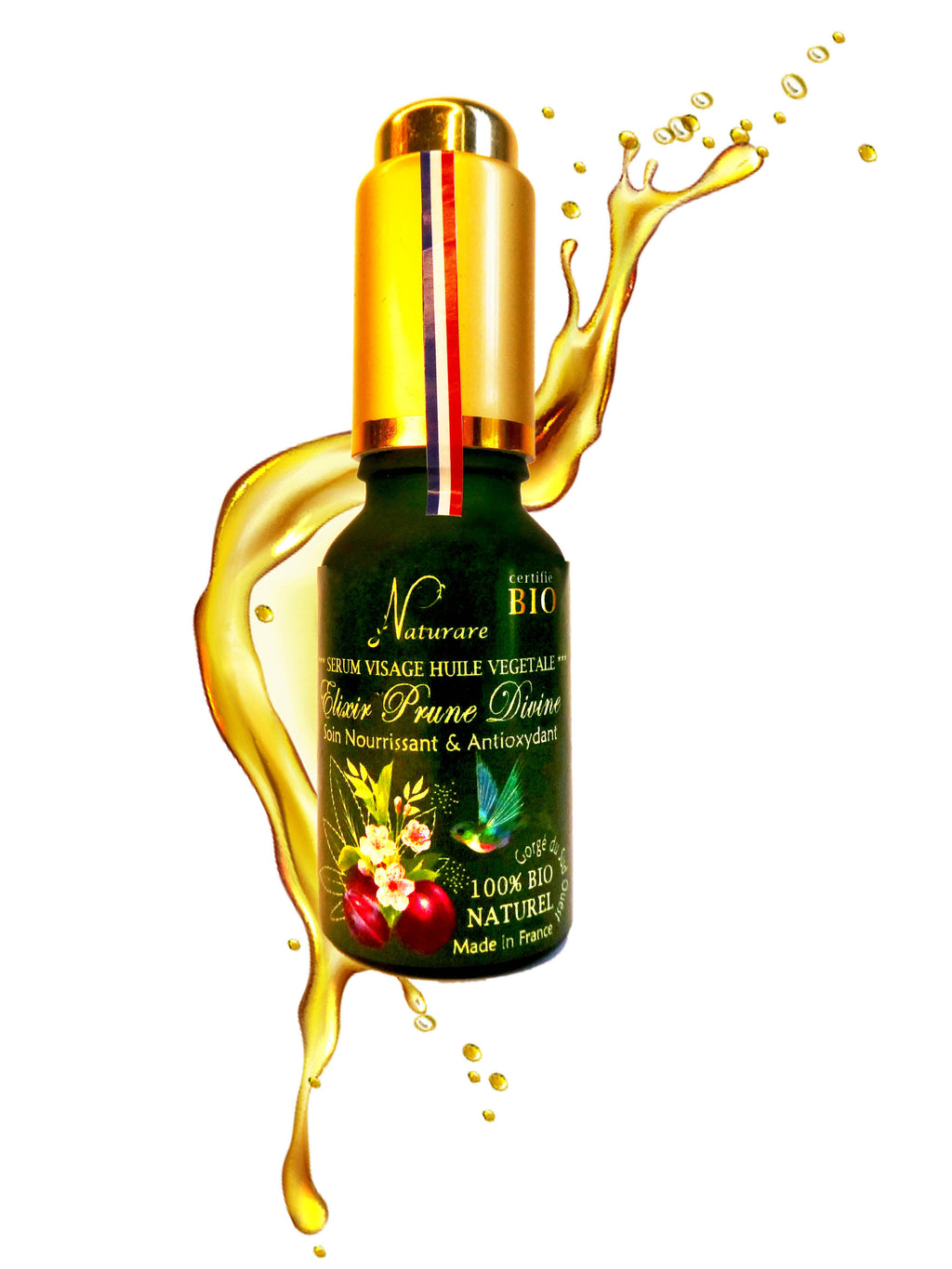 ORGANIC DIVINE PLUM ELIXIR - Vegetable Oil Serum, Food Supplement