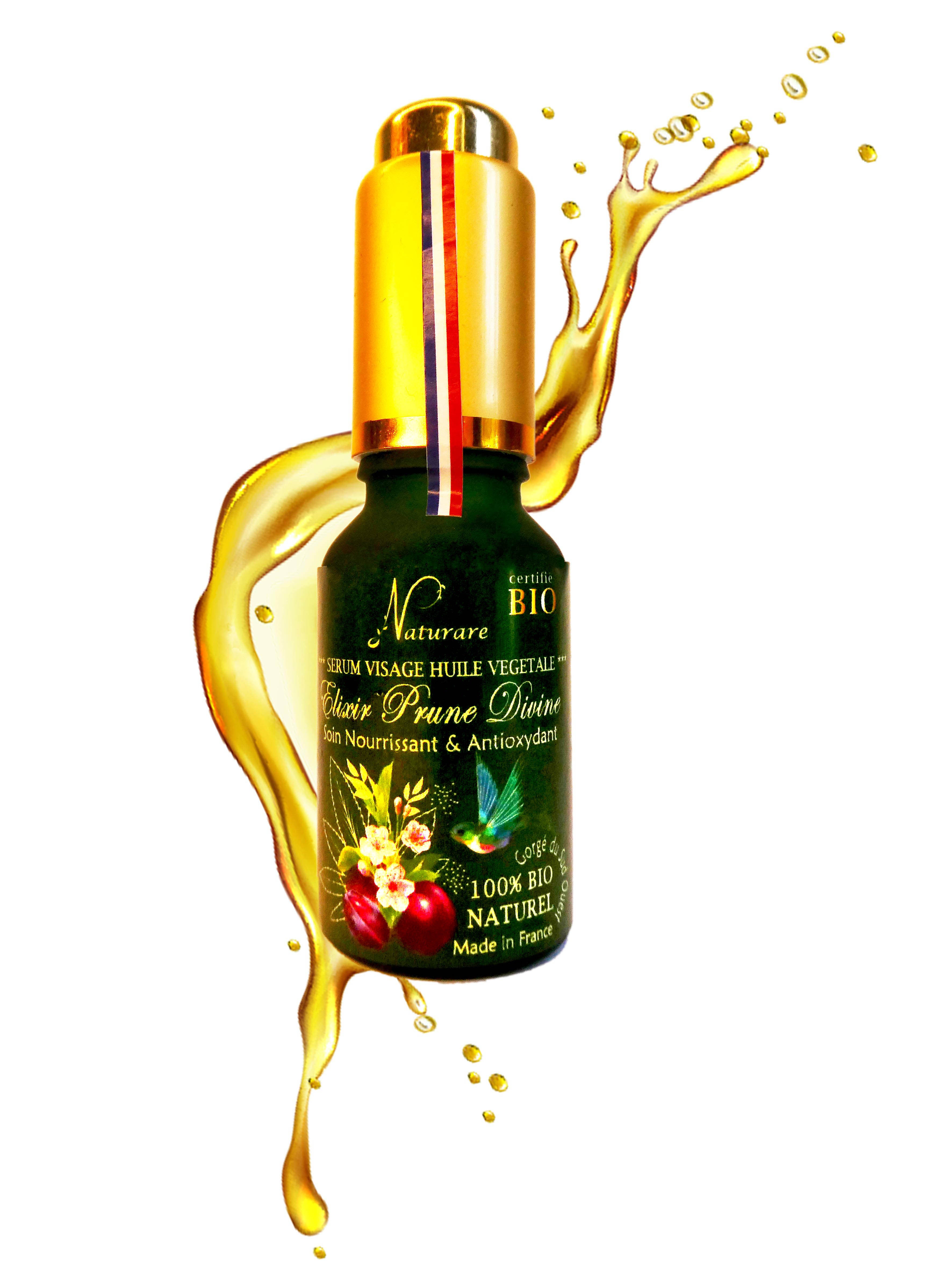 ORGANIC DIVINE PLUM ELIXIR - Vegetable Oil Serum, Food Supplement