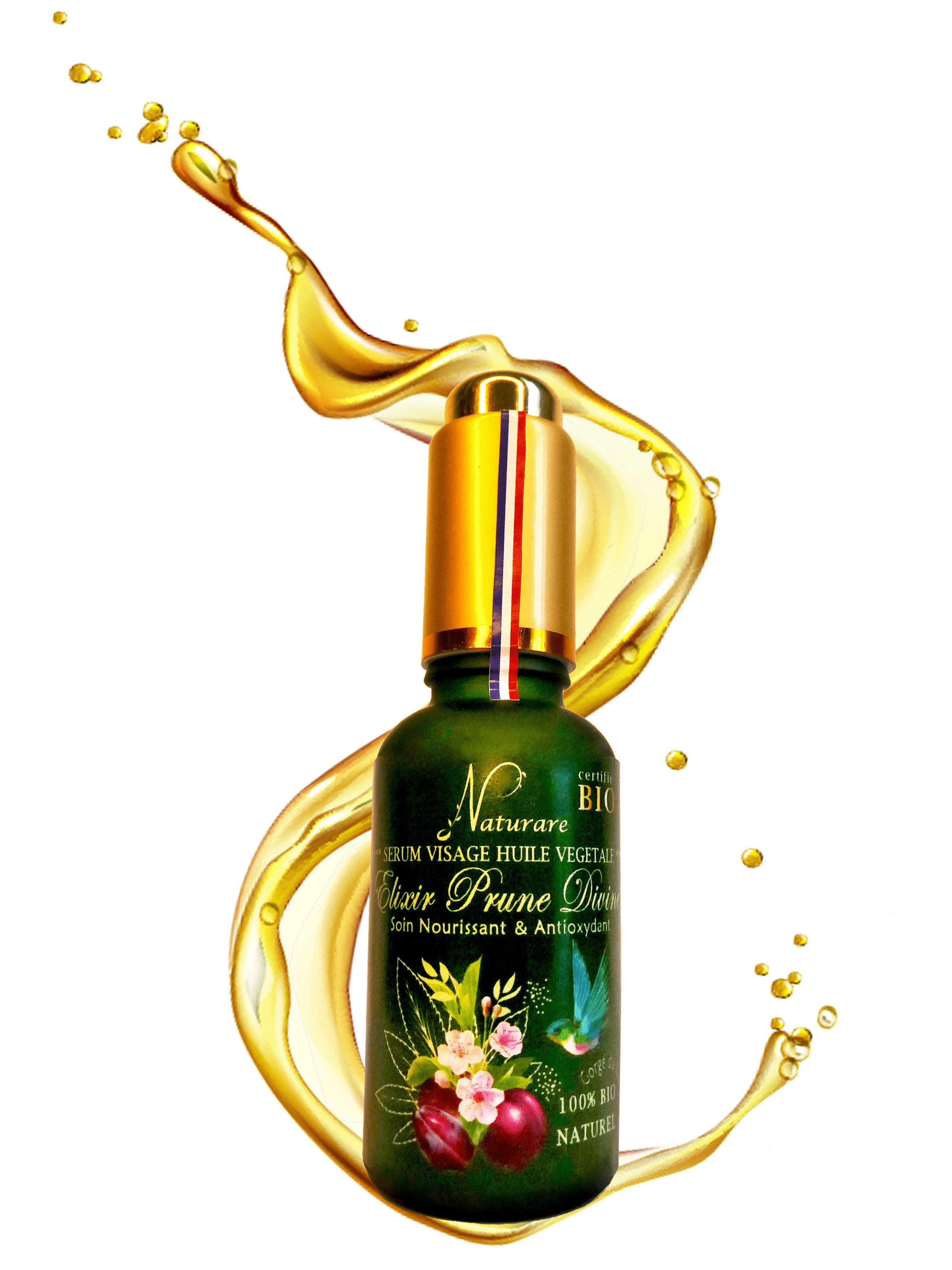 ORGANIC DIVINE PLUM ELIXIR - Vegetable Oil Serum, Food Supplement