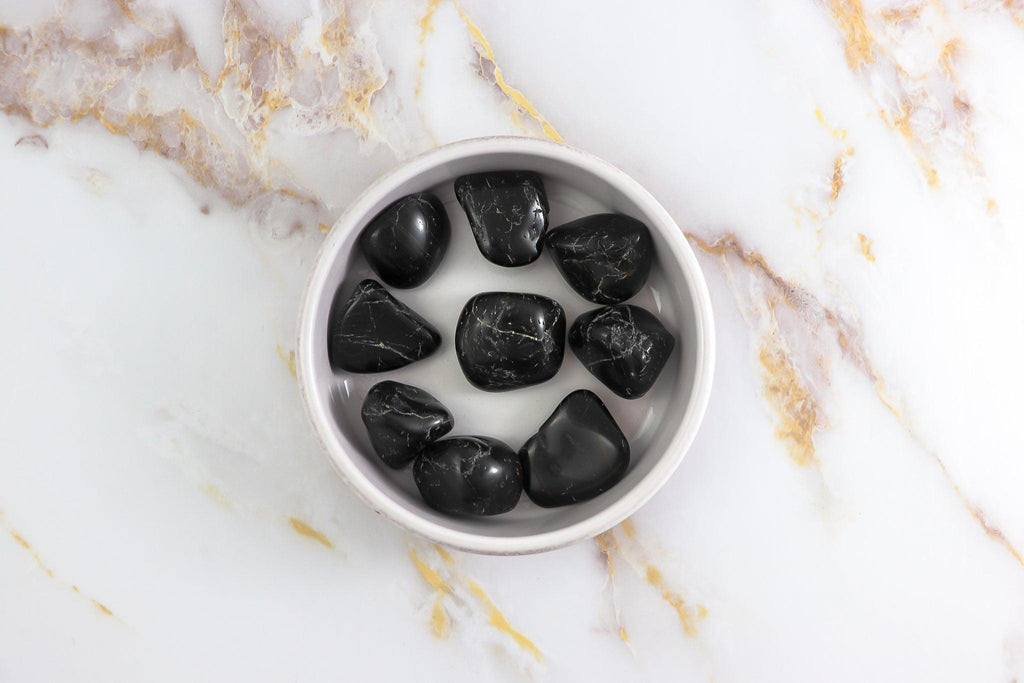 Pierre roulée en Tourmaline noire